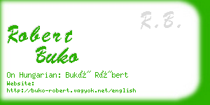 robert buko business card